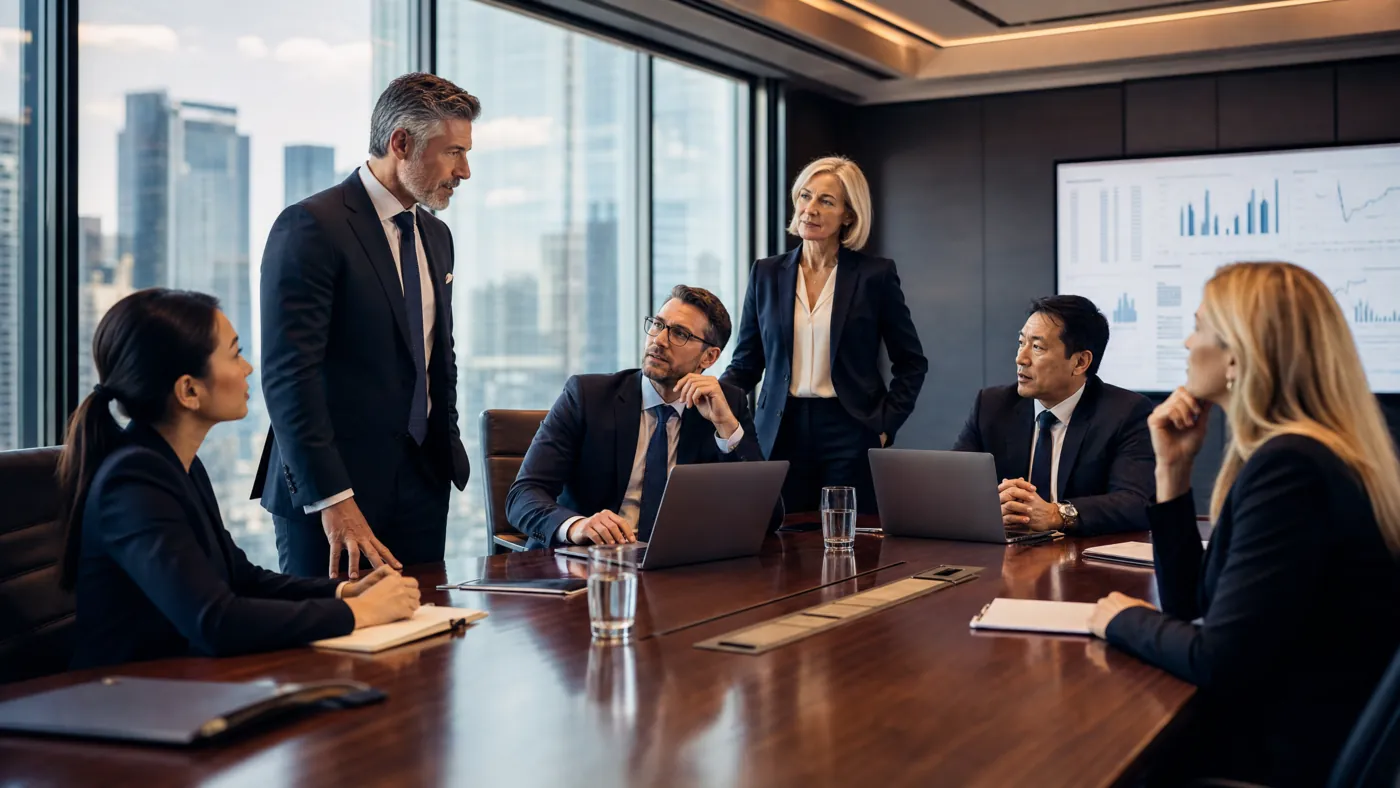 Tork Consulting in session with an executive team